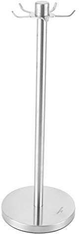 Cyrank Stainless Steel Utensil Holder Organizer for Kitchen Counter, Utensil Hanger Stand 360 Degree Rotating Utensil Rack Spatula Spoon Soup Ladle Holder