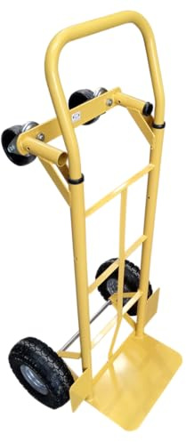 Heavy Duty 2-in-1 Puncture Wheels Sack Truck – 250kg Capacity | Convertable Upright Hand Truck & Platform Trolley | Robust Steel Frame | Ideal for Domestic & Professional Use