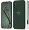 Mitetabo für Samsung Galaxy S20 FE 4G/5G Hülle Gold Liebesherz,Handyhülle Samsung Galaxy S20 FE Mädchen Case Weich Silikon Slim Stoßfest Kratzfeste Süßes Gold Love Schutzhülle für S20 FE 5G 6.5'' Grün