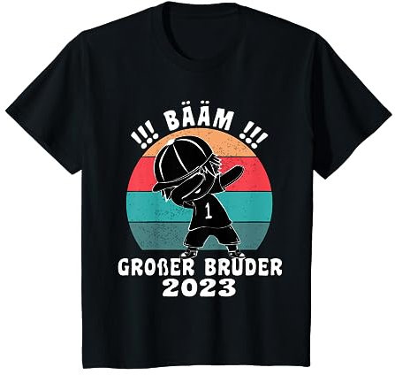 Kinder Bääm! Großer Bruder 2023 Ankündigung Dab Geburt T-Shirt