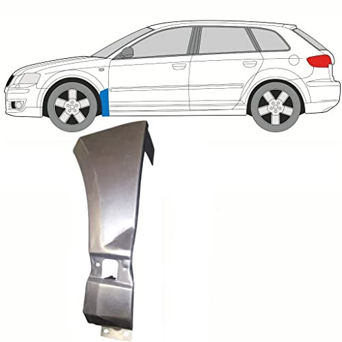 Für Audi A3 8P 2003-2012: Polcar Kotflügel Reparaturblech, Links, Stahl, Silber