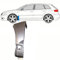 Für Audi A3 8P 2003-2012: Polcar Kotflügel Reparaturblech, Links, Stahl, Silber