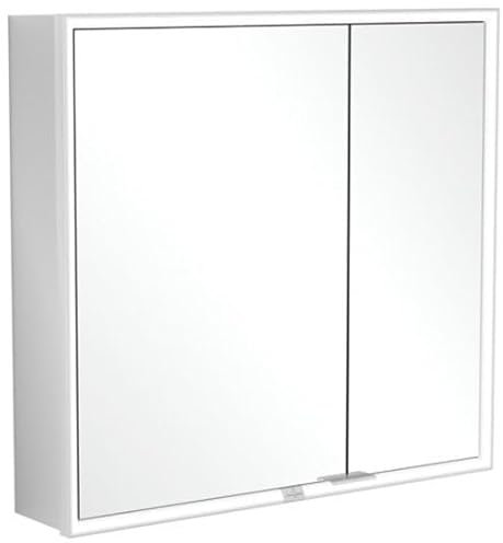 Villeroy & Boch My View Now, Spiegelschrank für Wandeinbau mit Beleuchtung, 800x750x167,5 mm, mit EIN-/Ausschalter, Smart Home fähig, 2 Türen, A45880