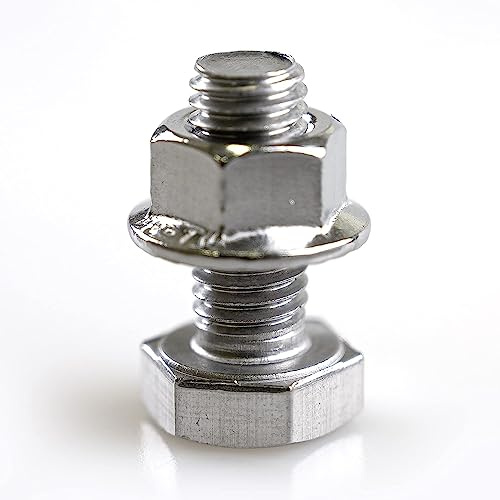50 x SET Sechskantschraube mit Mutter M10 Photovoltaik Länge 25mm A2-70