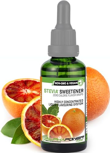 ALPHAPOWER FOOD I Stévia Gouttes de goût PAMPLEMOUSSE ROSE - arôme alimentaire naturel I Édulcorant Liquide - très concentré 1 x 50 ml