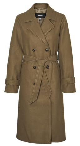 VERO MODA Vmfortunevega Long Trenchcoat Ga Noos