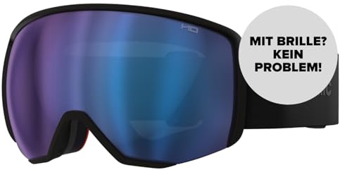 ATOMIC REVENT L HD Skibrille I Große Ski- & Snowboardbrille mit HD Scheibentechnologie für klare Sicht I Damen- & Herren-Ski-Brille mit Live Fit Rahmen für individuelle Passform