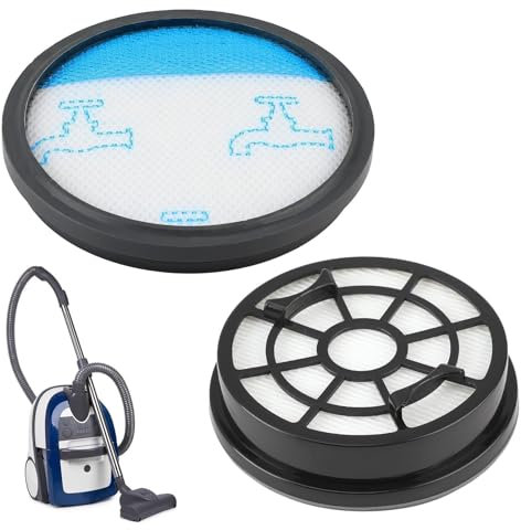 2 Kit Filtro Aspirapolvere per Rowenta Swift Power Cyclonic RO2981 RO2910 RO2913 RO2915 RO2957, Filtro Cartuccia per Aspirapolvere Sostituzione per Rowenta RO2932 RO2933