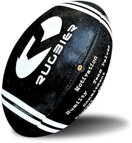 RUGBIER – Trainings-Rugbyball Größe 5 – Premiumqualität – Für Training und Spiel – Herrenmannschaften & Seniorenteams – Retro