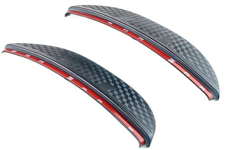 QXWRLD Rückspiegel Regenaugenbraue, for RAV4, RAV-4 2019 2020 Modifizierter reflektierender Spiegel Autodekoration Autozubehör Auto-Rückspiegel-Abdeckungsgehäuse