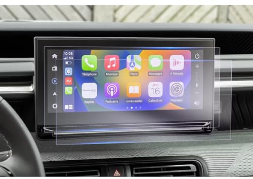 GAFAT Kompatibel mit 2024 Neu Citroen C3 e-C3 2025 2026 10,25 Zoll Navigation Schutzfolie, C3 Hybrid IV 4 (CC21) ab 2024 Displayschutzfolie 10,25 Toucscreen, 6H Anti-Kratzen [2 Stück]