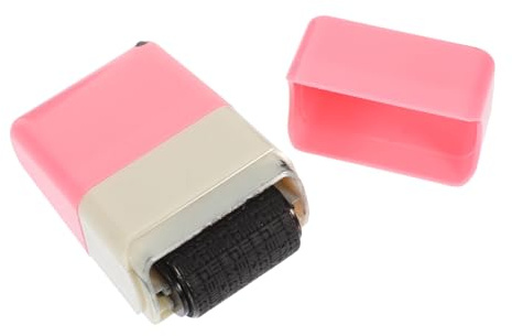 Operitacx Multifunktions Walzenstempel zum Schutz von Identität und Datenschutz Tragbarer Kunststoff Rollenstempel ohne Grate für Gewöhnliches Papier und Postkarten | Überdecken von Bankauszügen und Versandadressen, mit Glatter Kante, Kompakt für Unterwegs