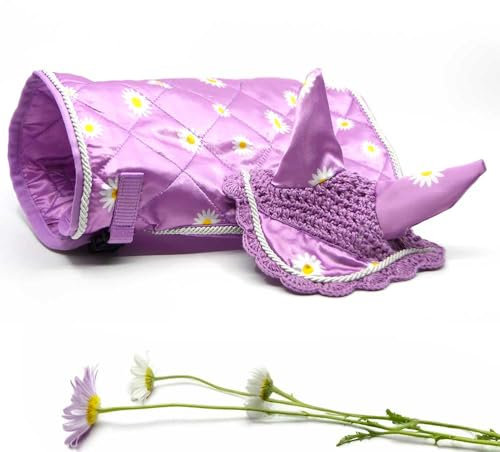 Hobby Horse Set Decke und Gänseblümchenmütze, für Hobby Horse und Stick, Größe A4 und A3