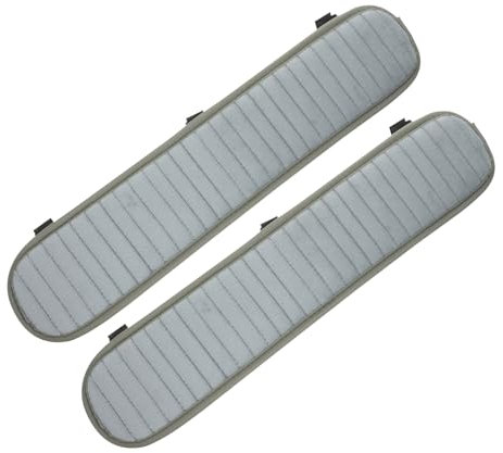 HOMSFOU 1 Paar Armlehnenpolster Pads Kissen Armabdeckungen Schutz Armlehnenbezüge mit Taschen Sitz Sessel Ärmel Stuhl Armlehne Armlehnenbezug für Bürostuhl Armlehnenabdeckung Plüsch Grau