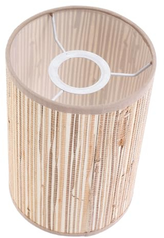 NUOBESTY Geflochtener e14 und Lampenschirm aus Rattan Metall E27 Leicht ohne Grate Pendelleuchten für Schlafzimmer und Restaurant