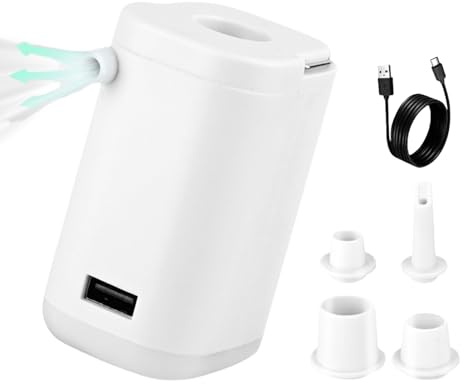 Bkljkf Pompe Portative - Compresseur Compact,Déflecteur pour Radeau Plage Maison Volley Ball Foot Ballon Bateau Basket Jouet Flotteur Piscine Matelas Garage