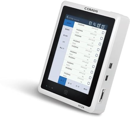 Macchina portatile ECG di H12A 12 canali; Operazione di controllo di tocco; Schermo a colori multifunzionale elettronico completamente automatico