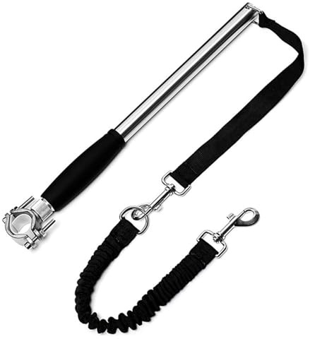 Correa para Perro en Bicicleta, Accesorio Resistente para Bicicleta para Perros, Manos Libres, con Correa retráctil