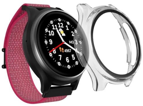 ANIO Protector Case 2.0 für Anio 6 Kinderuhr, Schutzhülle, Transparent | Displayschutz vor Kratzern, Stößen & Beschädigungen, Cover zur Kinderleichten Montage, Volle Touchscreen-Funktionalität