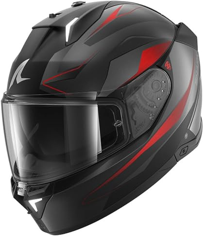 SHARK, Integraler Motorradhelm SKWAL i3 MEKARIUM Black Anthracite Red KAR, M