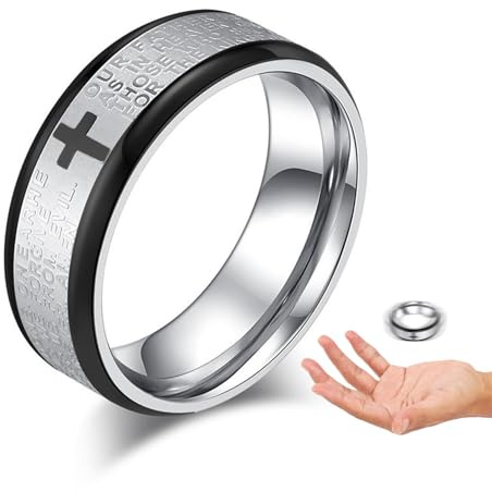 Muwugui Schwebender Ring Zaubertrick Magische, Metallische Schwebende Spielzeuge, Schwebe Trick Metallische Schweberinge Spielzeug, Professionelle Magische Zaubertricks Für Reisen Karneval Bühne