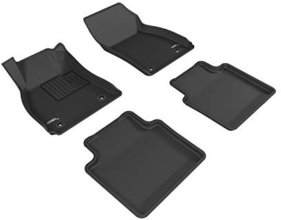 3D MAXpider L1BC02501509 Complete Set Custom Fit All-Weather Floor Mat for Select Buick LaCrosse Models - Kagu Rubber (Black)