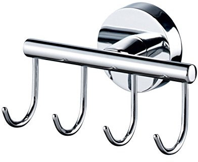 Bisk zusammengestellt Range Hakenleiste, Chrom, 10 x 6,5 x 6 cm