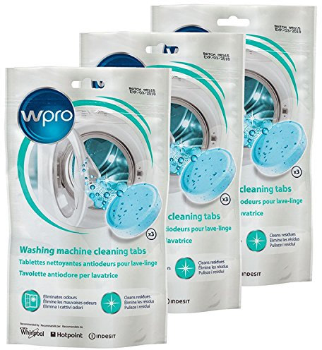 WPro Washing Machine Cleaning Tablets (Pack of 9, Odour Mould Mildrew Remover)