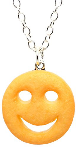 bluebubble American Diner Potato Face Necklace on Gift Card