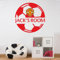 Beautiful Game Manchester United Football Club Official Personalised Name and Ball Sticker Decal Wall Art (60cm)