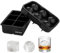 Ankway Eiswürfelform Silikon mit Deckel, Eiswürfelbehälter 2-er Pack BPA Frie runde und eckige Silikon-Formen für Eiswürfel, ideal für Cocktails Whiskey Scotch