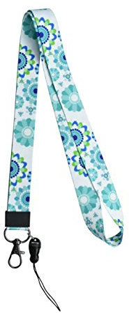 Courroie de cou pour porte-carte d'identité/téléphone/clé avec porte-badge Gratuit, Porte-Clés Cou Laniere Porte Carte pour Enfants, Adulte