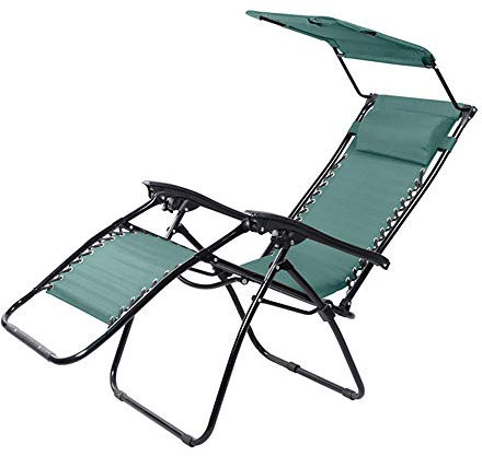 WANGLXFC Tragbar Faltstuhl, Klappstuhl Relax - Stuhl Campingstuhl Klappsessel – für Garten Terrasse Balkon – Klappbarer Gartenstuhl Unisex, Green