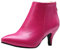 SJJH Botines de tacón para mujer, para fiesta de invierno, fucsia, 43 EU