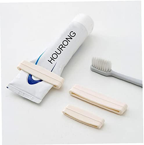 Zonster 3pcs/set Toothpaste Tube Squeezer Clip Cosmetic Cleansing Milk Toothpaste Rolling Tube Squeezer Grey