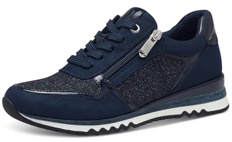 MARCO TOZZI Damen Sneaker weiches Feel Me Wechselfußbett weiches Innenfutter Vegan Modern