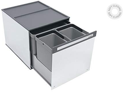 Tecnoinox Pattumiera scorrevole in acciaio inox Box 3