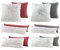 BaSaTex Winter Plüsch Coral Fleece Flokati Langhaar Felloptik Deko Kissenbezüge Kissenhüllen | 2er Pack 40x80 cm | Sofakissen Couchkissen Zierkissenbezug | Reißverschluss | Bordeaux