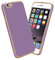 cadorabo Housse Compatible avec Apple iPhone 6 Plus / 6S Plus en Glossy Lilas - Or - Étui de Protection en Silicone TPU Flexible et avec Protection pour Appareil Photo
