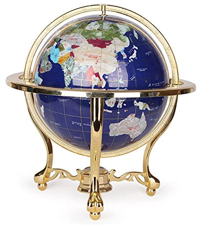 Weltkugel Edelstein Globus Dekoration Weltkugel Geographie Lehrmaterial Zuhause Esstisch Dekoration Büro Heimdekoration Zubehör Schreibtisch oder Klassenzimmer Globus (Color : D 15