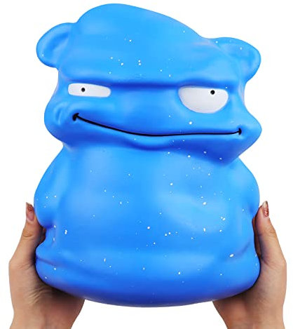 Anboor 9,8 Zoll Jumbo Squishies Blaues Monster Kawaii Gaint Soft Toy langsam aufsteigende Duft Squishies Stress Relief Kinder Spielzeug für Halloween -Geburtstagsfeier Dekoration