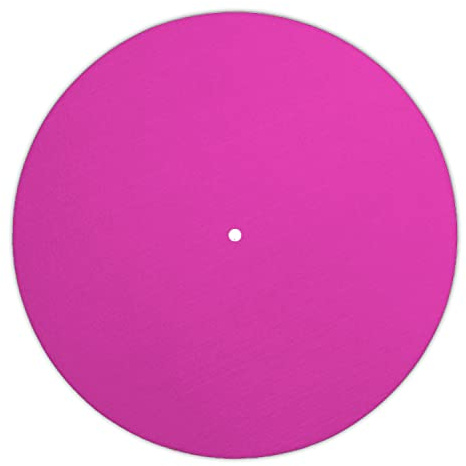 Next Ferry Slipmat - Pink - Filz Plattenspieler Matte 30 cm (12 Zoll) - DJ Plattentellerauflage 2,5 mm für Plattenspieler & Turntables - bedruckt in Deutschland