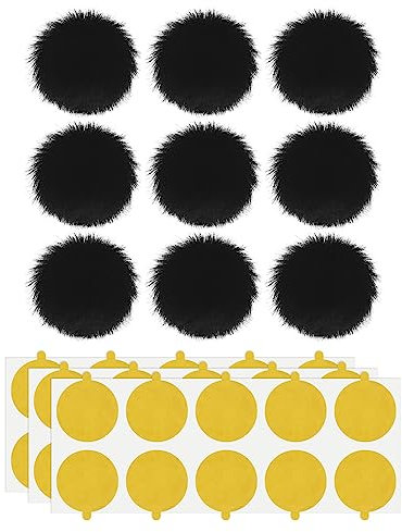 SG Store 9Pcs Lavalier/Lapel Microphones Mini Windshields with Double-sided Tape Microphone Windscreen Muff Accessories for Recorders Radio Translators