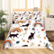 Schwarze Katze Kinder Bettwäsche Set 155x220 Nette Haustier Tier Kätzchen Bettbezug für Jungen Mädchen Teens Regenbogen Tröster Abdeckung Ahorn Blatt Dekor Schöne Katze Bettbezug mit 1 Kissenbezug