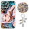 Staremeplz Compatible with iPhone XS Max Case One -Piece Shinobu Anime Design [With Keychain and 50pcs Stickers] Cartoon Transparent Soft Silicona Case for iPhone XS Max