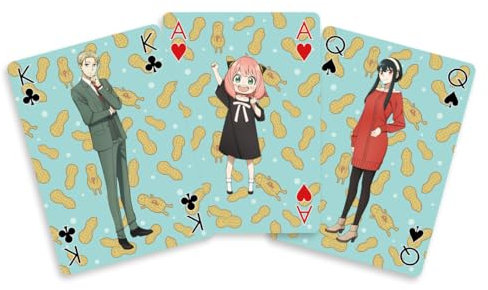 Crunchyroll - Spy x Family - 52 Spielkarten - Poker, Kartenspiel, Deck, Playing Cards - original & lizensiert, Yellow