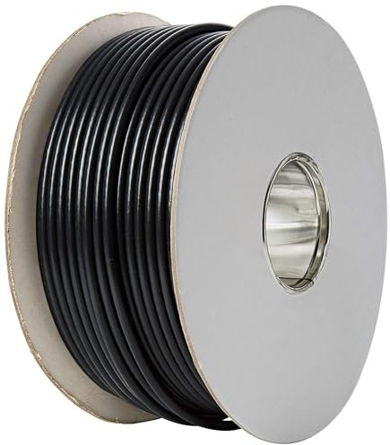 RG6 BLACK Coaxial Digital Satellite & Aerial Cable Reel 100m Double Shielded for HD, Ultra HD and 4k Reception