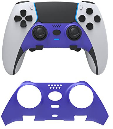 Housse décorative pour PS5 Edge Controller, Poignée Boîtier Boîtier Couvercle Boîtier central avant de la poignée (Blanc)