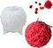 VidFair Kerzenform Zum Gießen Silikon 3D Geometrischer Rose Ball Blume geformt Kuchenform Fondant Silikonformen Kerzengießform für Handwerk Ornamente Duftkerze Handgemachte Seife Silikonharz-Form