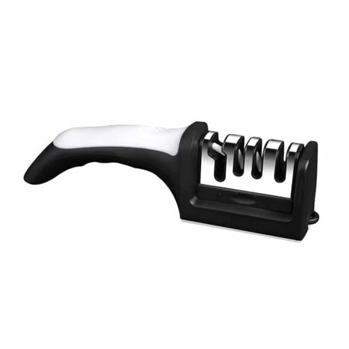 Knife Sharpening Cleaver Sharpeners for Chef Knife Set & Scissors, Removable Professional Small Sharpening System, Easy to Carry Beginners Hob Sharpener (Color : White)